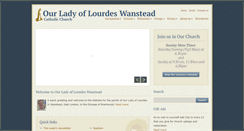 Desktop Screenshot of ourladyoflourdeswanstead.com