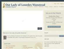 Tablet Screenshot of ourladyoflourdeswanstead.com